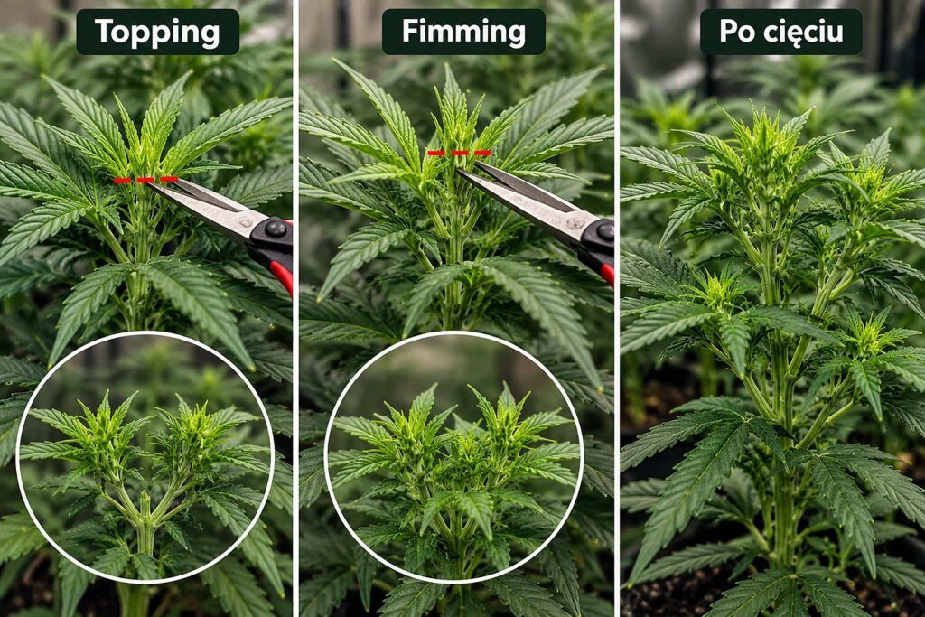 Fimming i topping w odmianach autoflowering czy warto przycinać automaty